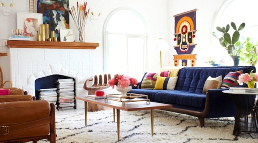 Looks for Less:  Modern Bohemian Living Room