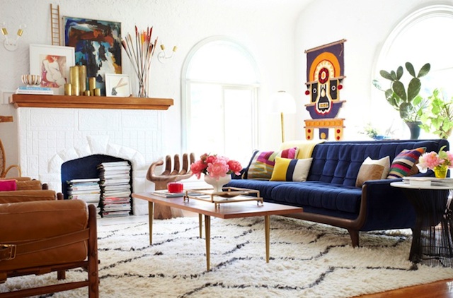 Looks for Less:  Modern Bohemian Living Room