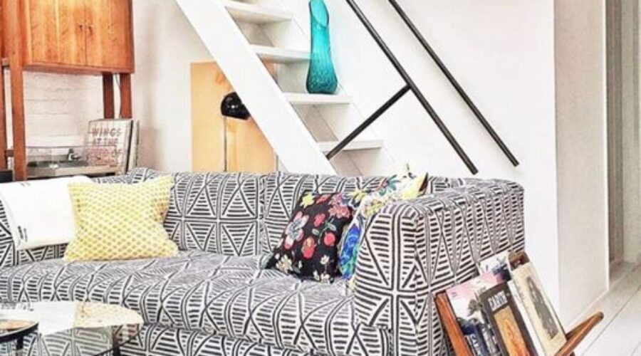The Gray Area of Patterned, Black and White Sofas