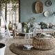 Looks for Less:  Calm, Gray Plant-filled Living Room (of my dreams)