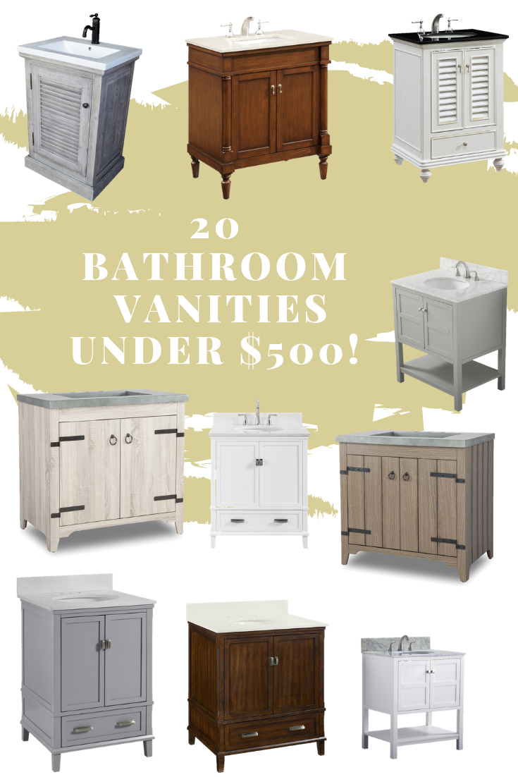 15 Bathroom Vanities Under $500 (with tops!)