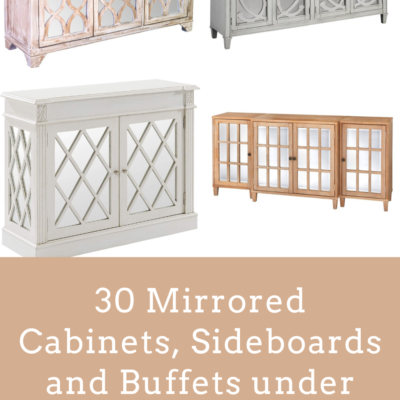 30 Mirrored Cabinets, Sideboards and Buffets Under $600